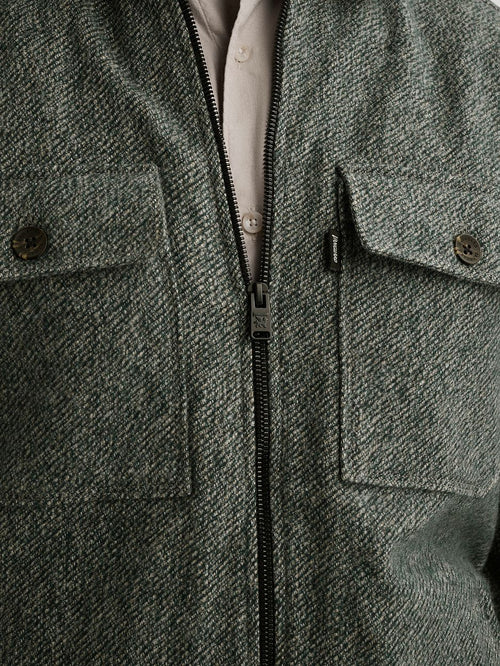 Overshirt brushed groen