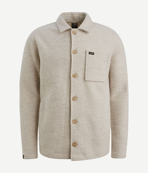 Vanguard vest boiled wool blend beige | Regular-fit