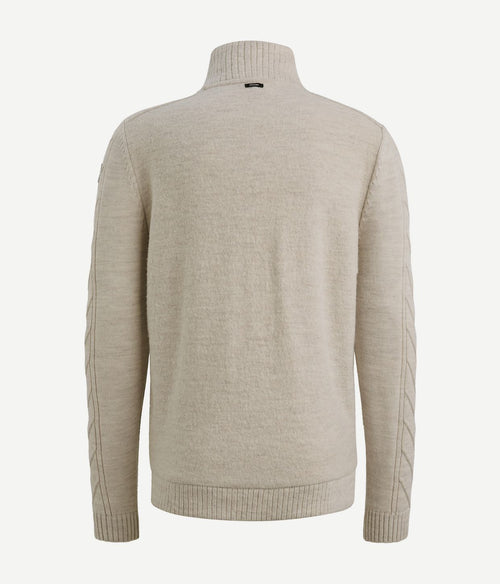 Vanguard vest boiled wool blend beige | Regular-fit