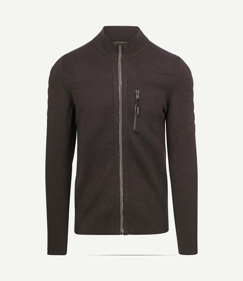 Vest bonded mouline bruin