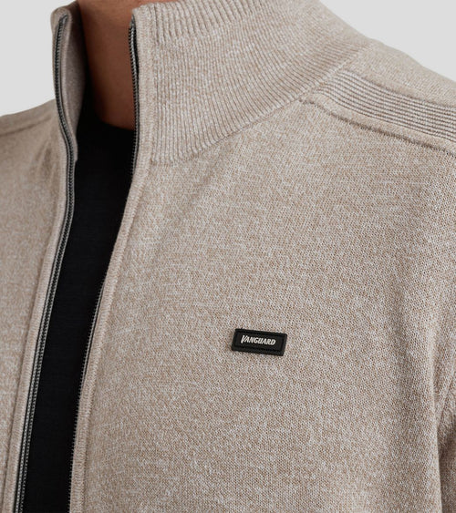 Vanguard vest katoen linnen blend beige | Regular-fit