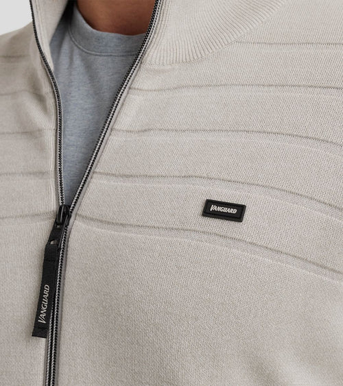 Vest katoen modal blend beige