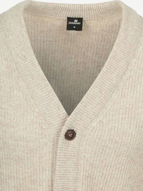 Vest wol blend beige