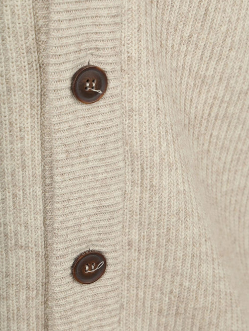 Vest wol blend beige