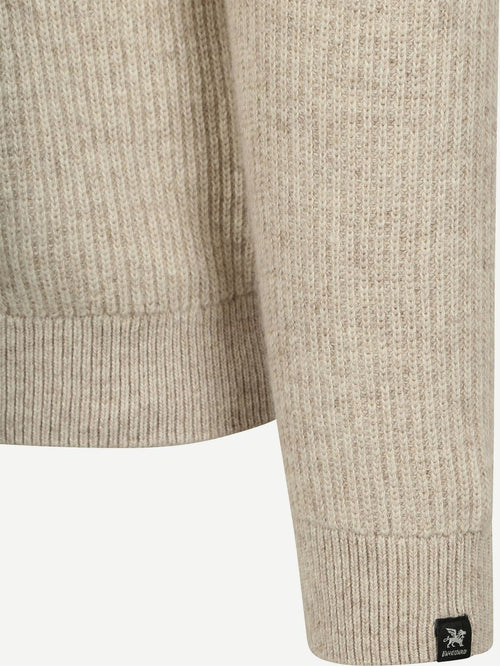 Vest wol blend beige