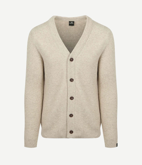 Vest wol blend beige
