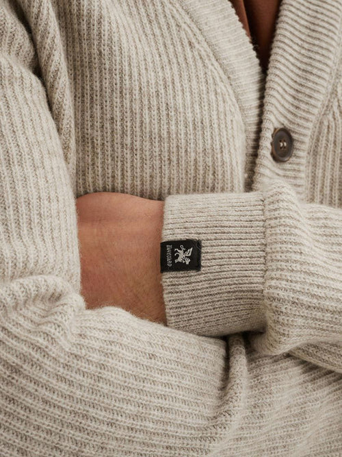 Vest wol blend beige