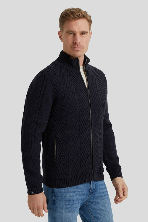 Vanguard vest wol blend donkerblauw | Regular-fit