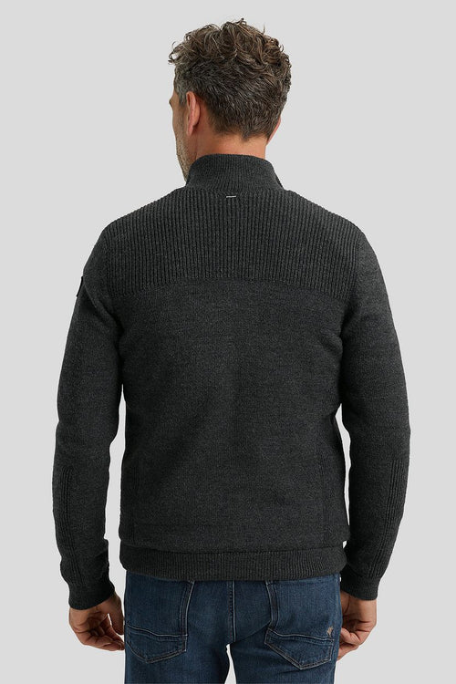 Vest wolblend antraciet