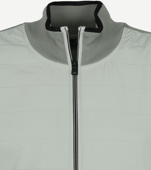 Zip vest groen