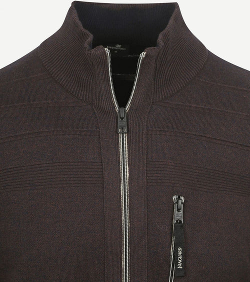Vest bonded mouline bruin