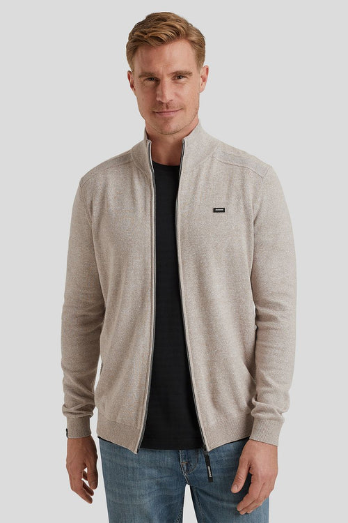 Vest katoen linnen blend beige