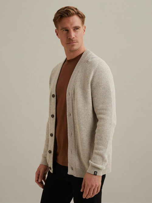 Vest wol blend beige