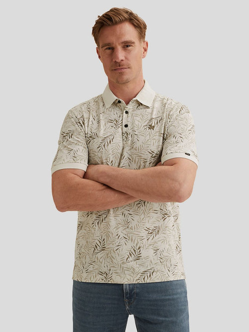 Poloshirt print ecru