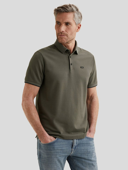 Piqué poloshirt pewter
