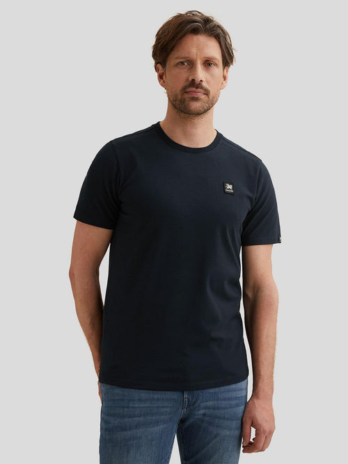 T-shirt logo donkerblauw