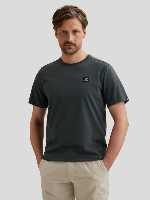 T-shirt logo donkerblauw