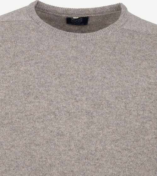 William Lockie lamswol vole grijs | Regular-fit