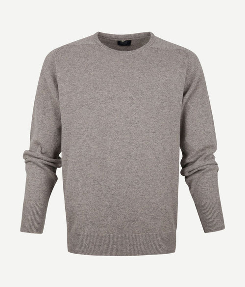 William Lockie lamswol vole grijs | Regular-fit