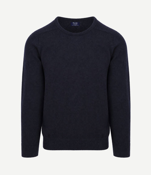 Lamswol donkerblauw