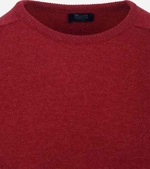 William Lockie pullover lamswol o poppy mellange | Regular-fit