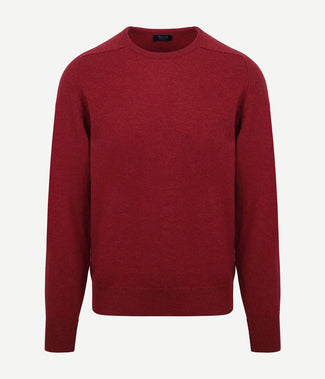 William Lockie pullover lamswol o poppy mellange | Regular-fit
