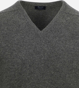 William Lockie pullover lamswol v cliff grijs | Regular-fit