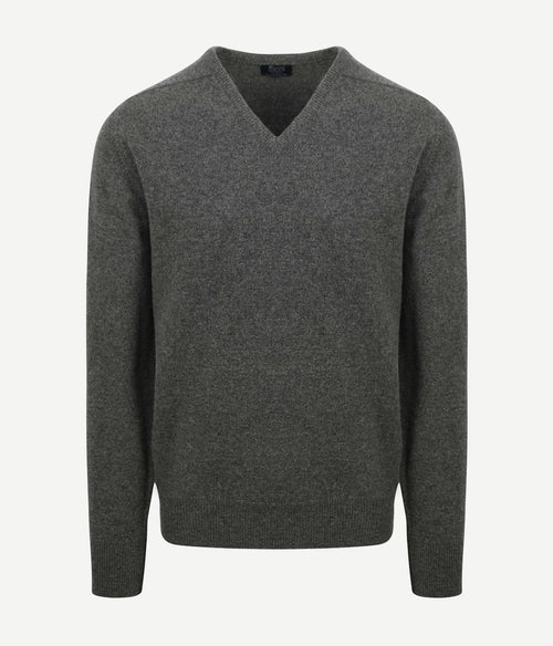 William Lockie pullover lamswol v cliff grijs | Regular-fit