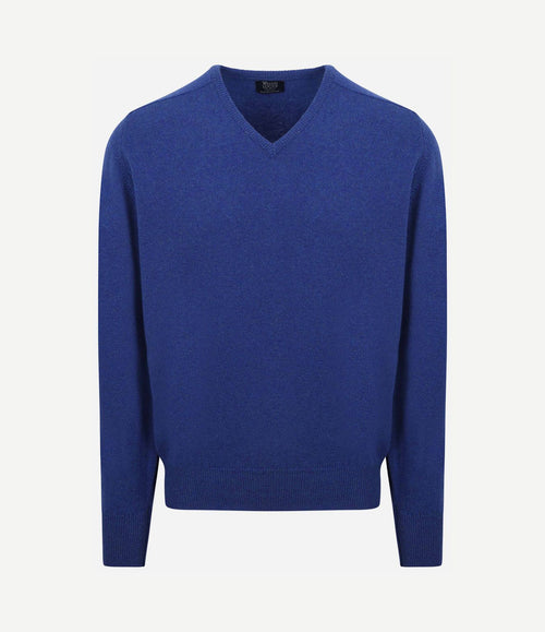Pullover lamswol v persian royal blue