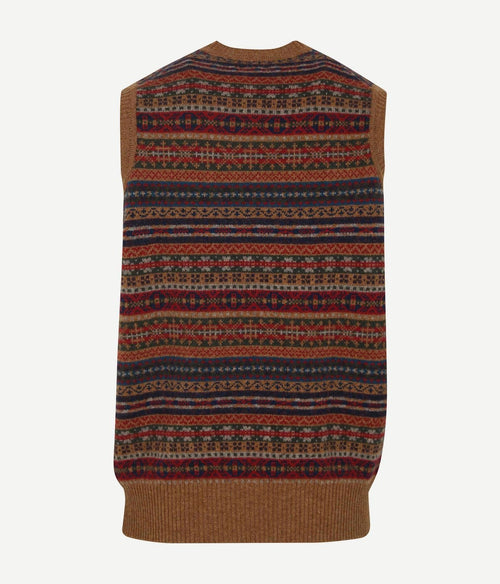 William Lockie spencer fairisle lamswol savannah bruin