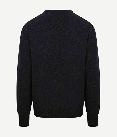 William Lockie trui lamswol charcoal antraciet | Regular-fit