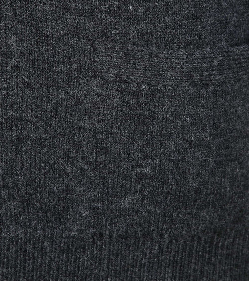 William Lockie lamswol vest antraciet | Regular-fit