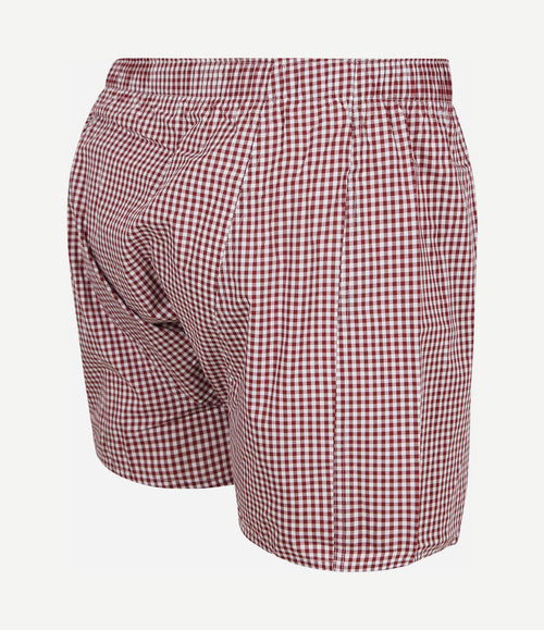 Boxershort vichy rood