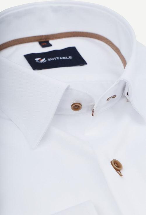 Overhemd twill wit