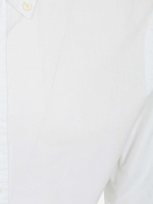 Overhemd cotton linen wit