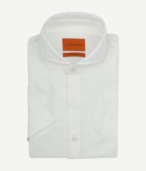 Shortsleeve sorona overhemd erik wit