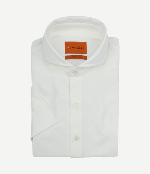 Shortsleeve sorona overhemd erik wit