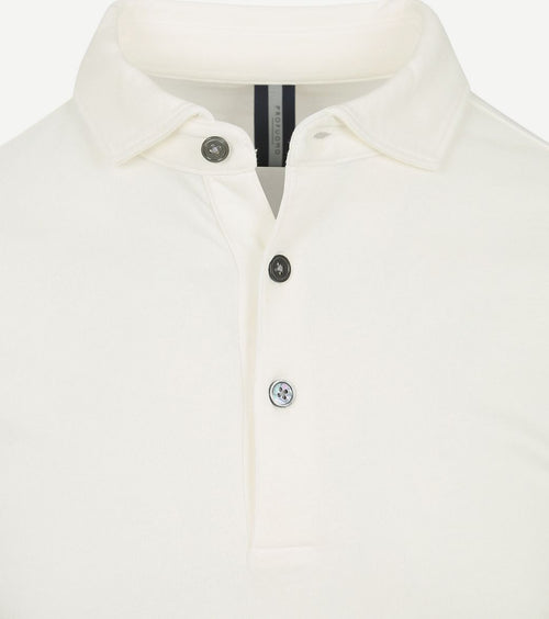 Longsleeve polo off white
