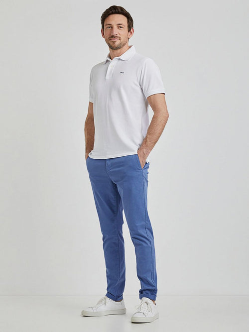 Piqué polo wit
