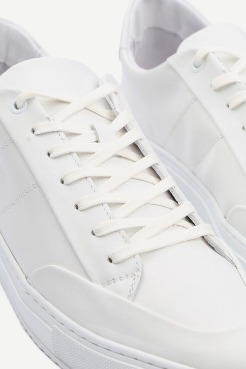 Nubuck skave sneaker wit