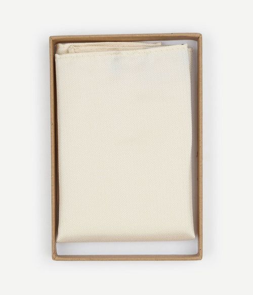 Suitable zijde pochet ecru