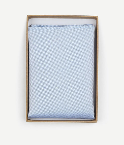 Suitable zijde pochet lichtblauw