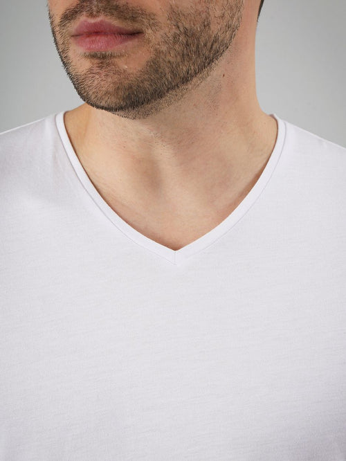 Vibambo t-shirt v-hals wit (2-pack)