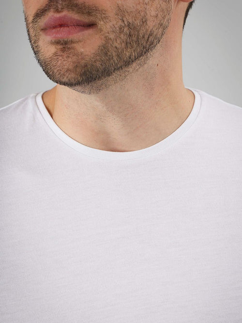 Obambo t-shirt ronde hals wit (2-pack)