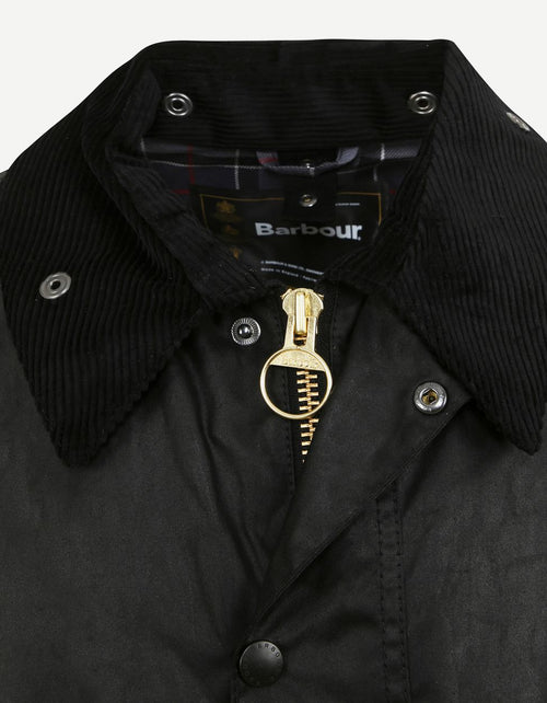 Barbour Bedale wax jas zwart | Regular-fit
