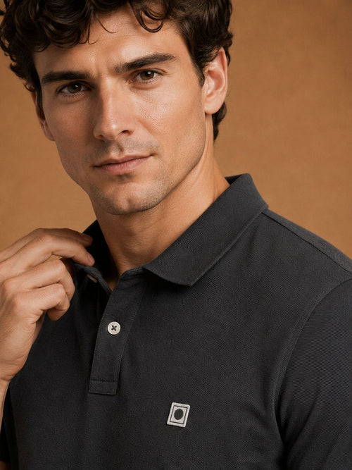 The rene poloshirt zwart
